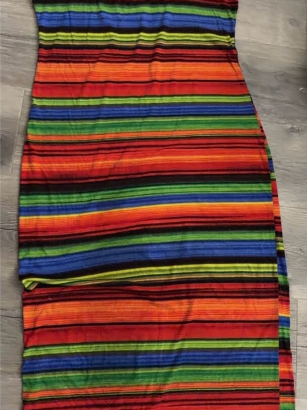 Vibrant Multicolor Striped Women's Skirt